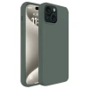Apple İphone 15 Plus Kılıf First Silikon - Koyu Yeşil