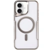 Apple İphone 16 Kılıf Boyi Magsafe Silikon Kapak - Gümüş