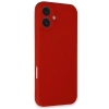 Apple İphone 16 Kılıf First Silikon - Kırmızı