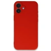 Apple İphone 16 Plus Kılıf First Silikon - Kırmızı