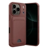 Apple İphone 17 Pro Max Kelvin Kartvizitli Silikon - Bordo