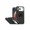 Apple İphone 17 Pro Montreal Yüzüklü Silikon Kapak - Siyah