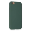 Apple İphone 6 Kılıf Nano İçi Kadife Silikon - Koyu Yeşil