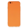 Apple İphone 6 Kılıf Nano İçi Kadife Silikon - Turuncu