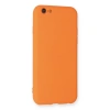 Apple İphone 6 Kılıf Nano İçi Kadife Silikon - Turuncu