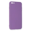 Apple İphone 6 Plus Kılıf Nano İçi Kadife Silikon - Mor