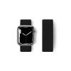 Apple Watch 38mm Hasırlı Cırtcırtlı Kordon (saat Değildir) - Siyah