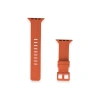 Apple Watch 38mm Kr408 Çizgili Silikon Kordon (saat Değildir) - Turuncu