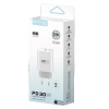 C87c 30w Type-c Çıkışlı Ekstra Dl50 1m Type-c To Lightning Kablolu Pd Şarj Cihazı - Beyaz