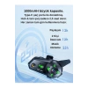 D2-6x 1000m Mesafeli 6 Kanallı İntercom Bluetooth Motosiklet Kask Kulaklığı İntercom Kulaklık