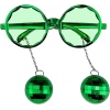 Disko Toplu Küpeli Parti Gözlüğü Yeşil Renk