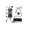 Endoskop 3 İn 1 Yılan Kamera Usb Micro Usb Type-c 20 Metre Sert Kablo