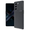 İnfinix Hot 50 4g Kılıf Auto Focus Karbon Kapak - Siyah