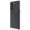 İnfinix Hot 50 4g Kılıf Auto Focus Karbon Kapak - Siyah