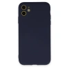 İphone 11 Kılıf Nano İçi Kadife Silikon - Lacivert