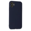 İphone 11 Kılıf Nano İçi Kadife Silikon - Lacivert