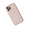 İphone 11 Pro Max Kılıf Coco Deri Silikon Kapak - Pudra
