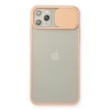 İphone 11 Pro Max Kılıf Palm Buzlu Kamera Sürgülü Silikon - Pembe