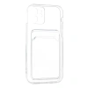İphone 12 Kılıf Kart Şeffaf Silikon - Şeffaf