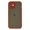 İphone 12 Mini Kılıf Montreal Silikon Kapak - Kırmızı