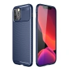 İphone 12 Pro Max Kılıf Auto Focus Karbon Kapak - Lacivert