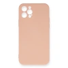 İphone 12 Pro Max Kılıf Nano İçi Kadife Silikon - Pudra