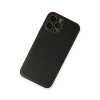 İphone 13 Pro Max Kılıf Coco Deri Silikon Kapak - Siyah