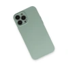 İphone 13 Pro Max Kılıf Nano İçi Kadife Silikon - Su Yeşili