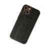 İphone 14 Plus Kılıf Coco Deri Standlı Kapak - Siyah