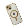 İphone 14 Plus Kılıf Magneticsafe Lazer Silikon - Gold