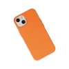 İphone 14 Plus Kılıf Nano İçi Kadife Silikon - Turuncu