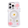 İphone 14 Pro Flower Magsafe Kapak - Pembe