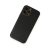 İphone 14 Pro Kılıf Coco Deri Silikon Kapak - Siyah