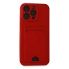 İphone 14 Pro Max Kılıf Kelvin Kartvizitli Silikon - Kırmızı
