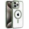 İphone 14 Pro Max Kılıf Kronos Magsafe Kapak - Koyu Yeşil