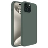 İphone 15 Plus Kılıf First Silikon - Koyu Yeşil
