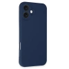 İphone 16 Kılıf First Silikon - Lacivert