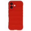 İphone 16 Kılıf Optimum Silikon - Kırmızı