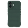 İphone 16 Plus Kılıf Optimum Silikon - Koyu Yeşil