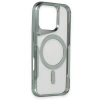 İphone 16 Pro Max Kılıf Boyi Magsafe Silikon Kapak - Gümüş