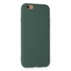 İphone 6 Kılıf Nano İçi Kadife Silikon - Koyu Yeşil