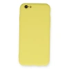 İphone 6 Kılıf Nano İçi Kadife Silikon - Sarı