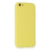 İphone 6 Kılıf Nano İçi Kadife Silikon - Sarı
