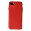 İphone 7 Kılıf Coco Deri Silikon Kapak - Kırmızı