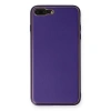 İphone 7 Plus Kılıf Coco Deri Silikon Kapak - Mor