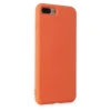 İphone 7 Plus Kılıf Nano İçi Kadife Silikon - Turuncu