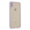 İphone X Kılıf Montreal Silikon Kapak - Mor
