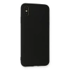 İphone Xs Max Kılıf Nano İçi Kadife Silikon - Siyah