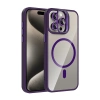 Joko Apple İphone 14 Pro Max Remim Lensli Magsafe Standlı Kapak - Derin Mor