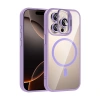 Joko Apple İphone 14 Pro Max Remim Lensli Magsafe Standlı Kapak - Lila